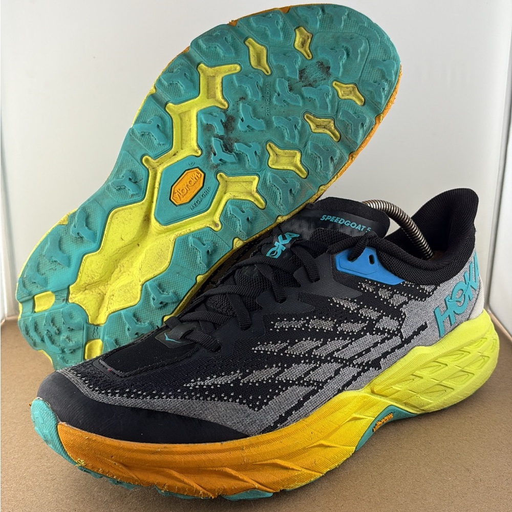 Hoka One One Speedgoat 5 Black Evening Primrose - 1123157-BEPR Size 11